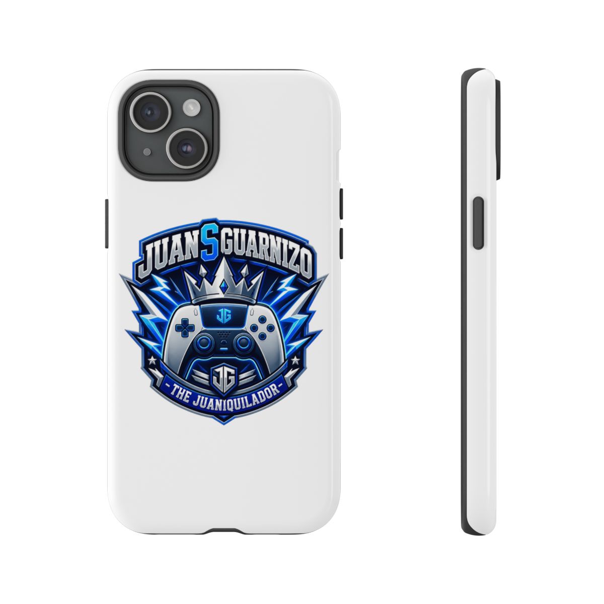 Juan Guarnizo "JuanSGuarnizo - The Juaniquilador" Phone Case - alternate angle 2, merchandise