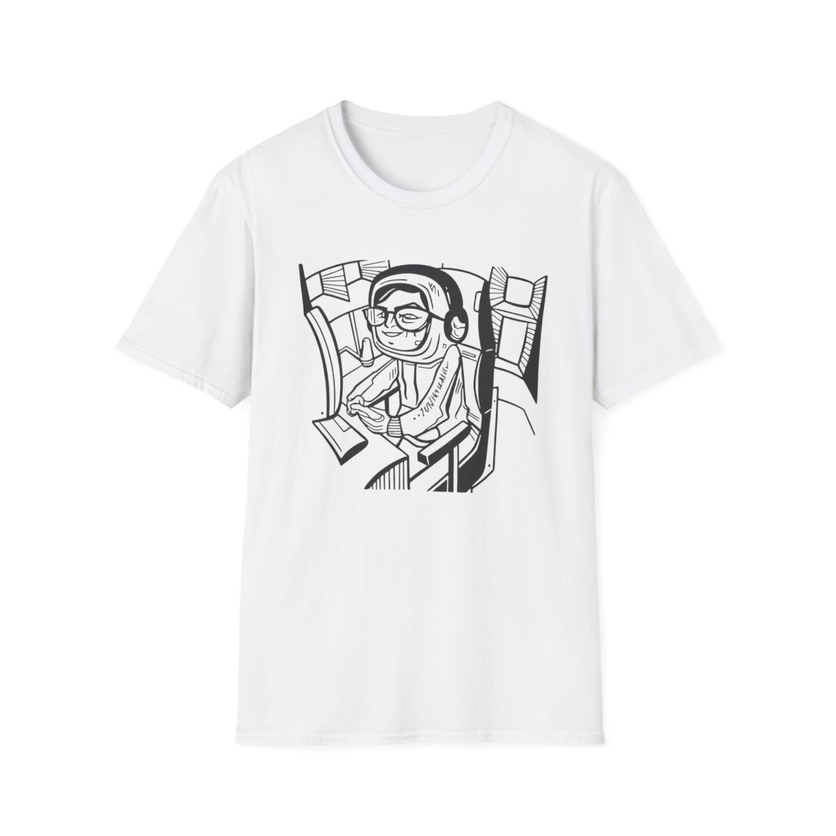 Astronaut Cat Illustration T-Shirt | Space Kitty Graphic Tee | Juan Guarnizo