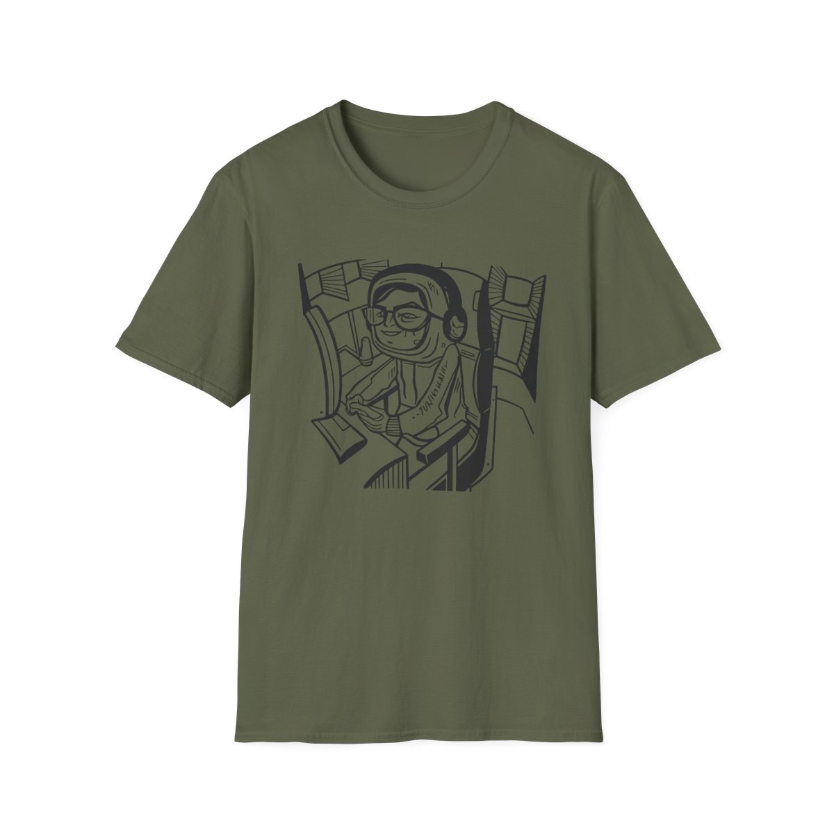 Astronaut Cat Illustration T-Shirt | Space Kitty Graphic Tee | Juan Guarnizo - alternate angle 3, merchandise