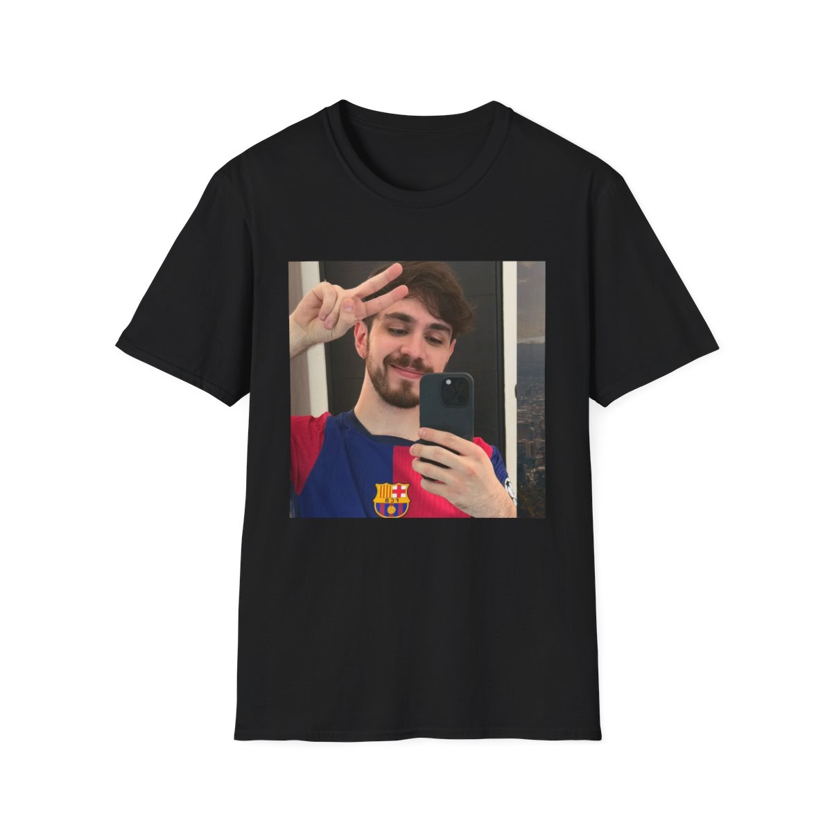 Man Taking Mirror Selfie T-Shirt | Photo Portrait Tee | Juan Guarnizo
